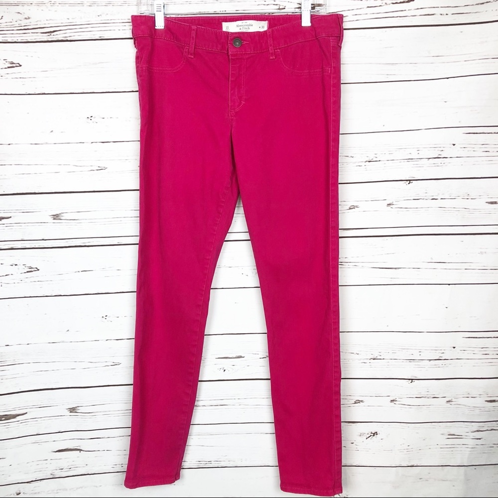Abercrombie Hot Pink Skinny Jeans
